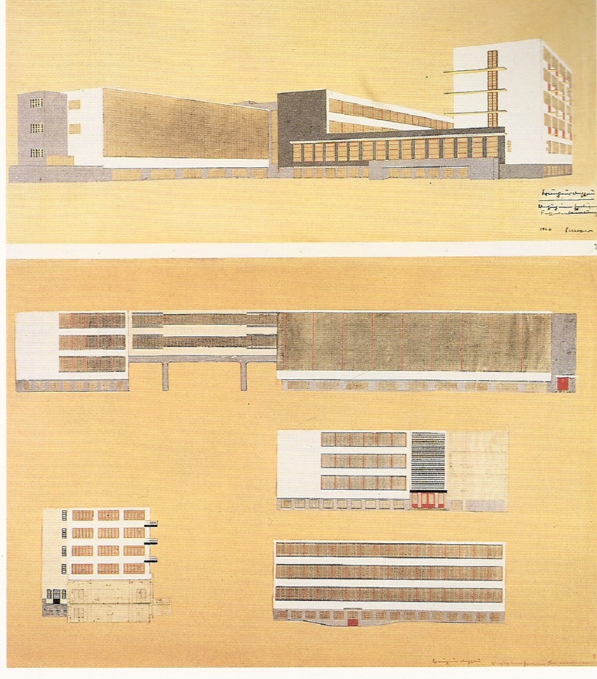 Tòa nhà Bauhaus ở Dessau của Walter Gropius, 1925